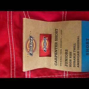 red dickies shorts